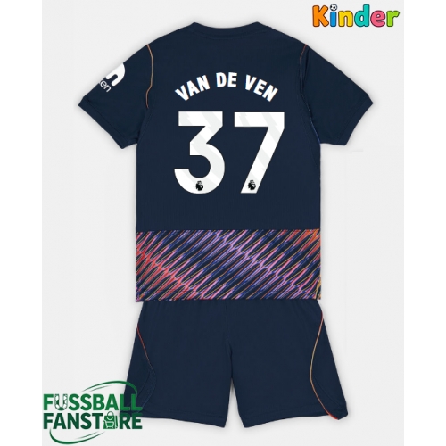 Tottenham Hotspur Micky van de Ven #37 Replik Auswärtstrikot Kinder 2026-27 Kurzarm (+ Kurze Hosen)